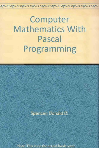 9780892181308: Computer Mathematics With Pascal Programming