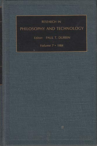 Stock image for Research in Philosophy and Technology (Research in Philosophy & Technology 7) for sale by Zubal-Books, Since 1961
