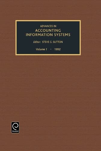 Imagen de archivo de Advances in Accounting Information Systems a la venta por Blackwell's
