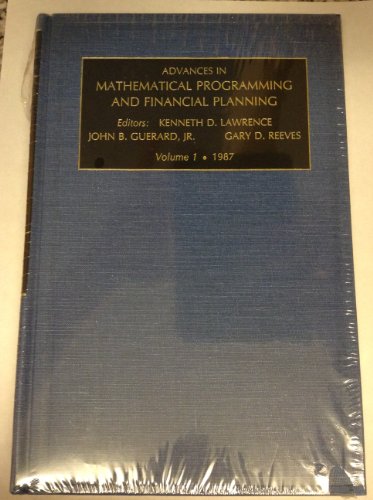 Stock image for Advances in Mathematical Programming and Financial Planning: 1 for sale by NEPO UG