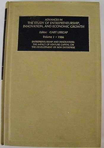 Stock image for Advances in the Study of Entrepreneurship, Innovation, and Economic Growth : Entrepreneurship and Innovation for sale by Better World Books