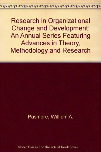 9780892327720: Research in Organizational Change & Development