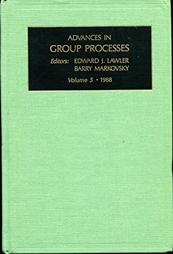 Stock image for Advances in Group Processes (Vol. 5) for sale by Murphy-Brookfield Books