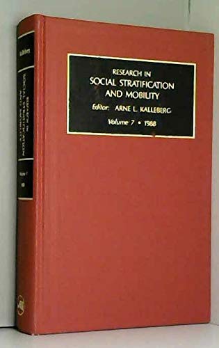 Imagen de archivo de Research in Social Stratification and Mobility: A Research Annual, 1988 a la venta por Solr Books