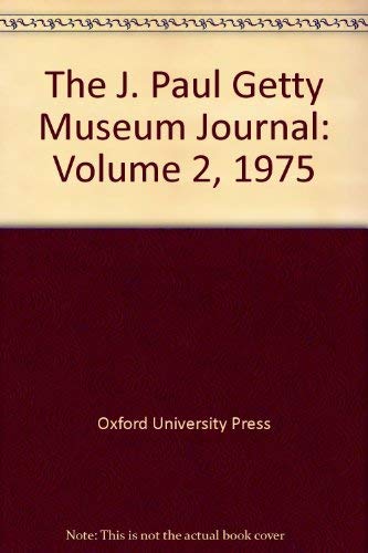 The J. Paul Getty Museum Journal Bd. 2.