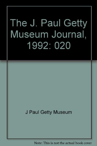 Imagen de archivo de The J. Paul Getty Museum Journal (Vol. 20) a la venta por Daedalus Books