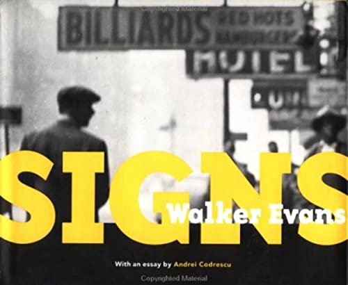 9780892363766: Walker Evans – Signs (Getty Publications – (Yale))