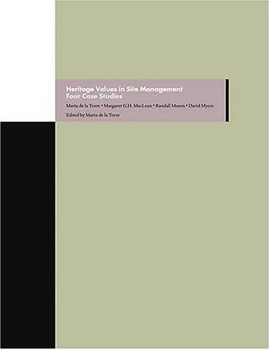 Beispielbild fr Heritage Values in Site Management zum Verkauf von Blackwell's