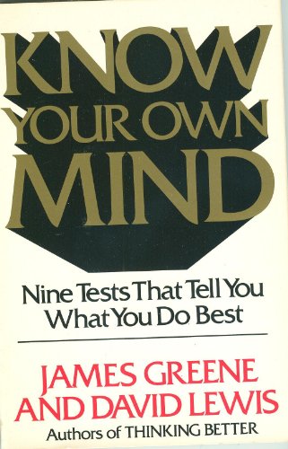Imagen de archivo de Know Your Own Mind a la venta por SecondSale