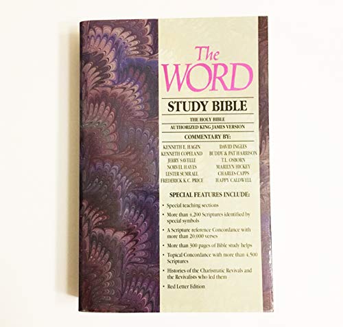 9780892747498: The Word Study Bible/KJV Red Letter: The Holy Bible, Authorized King James Version Containing the Old Testament and the New Testament