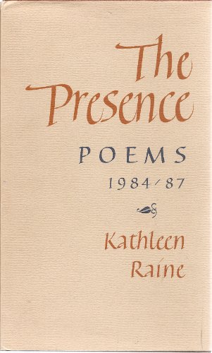 Beispielbild fr Presence: Poems, 1984-87 zum Verkauf von Books From California