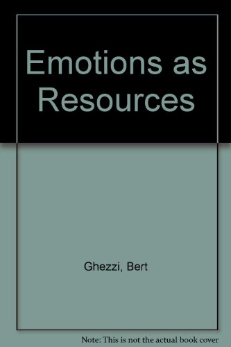 Beispielbild fr Emotions As Resources : A Biblical and Pastoral Perspective zum Verkauf von Better World Books