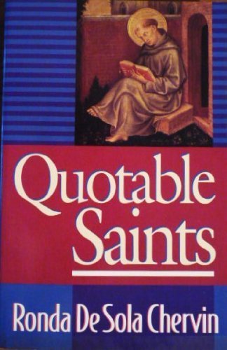 Imagen de archivo de Quotable Saints a la venta por Front Cover Books