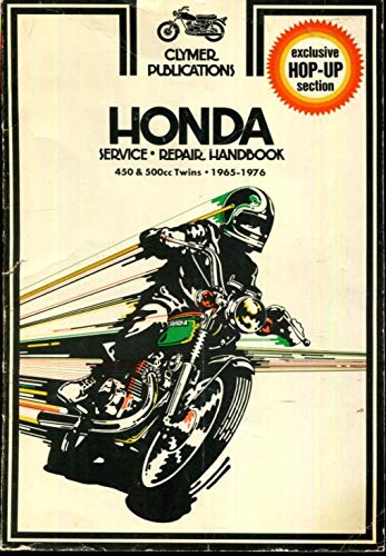 Beispielbild fr Honda Service Repair Handbook 450 & 500cc Twins 1965 - 1976 zum Verkauf von George Strange's Bookmart