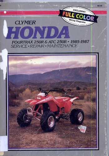 Beispielbild fr Honda, fourtrax 250R & ATC 250R, 1985-1987 : service, repair, maintenance zum Verkauf von Books From California