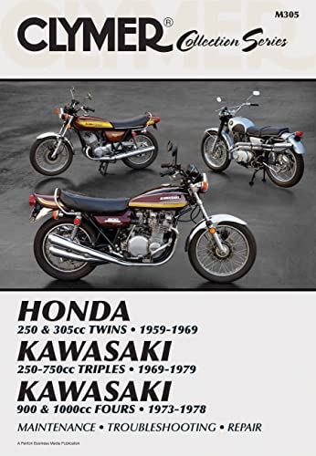 Beispielbild fr Vintage Japanese Street Bikes: Honda, 250 & 305cc Twins, 1959-1969, Kawasaki, 250-750cc Triples, 1969-1979, Kawasaki, 900 & 1000cc Fours, 1973-1978 (Clymer Collection Series/M305) zum Verkauf von Ergodebooks