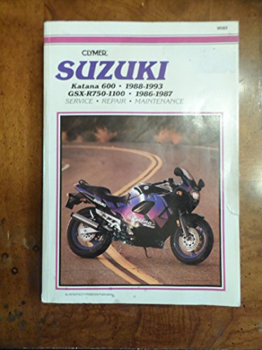 Stock image for Suzuki: Katana 600 1988-1993, Gsx-R750-1100 1986-1987/M383 for sale by Weird Books