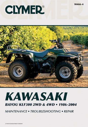 Beispielbild fr Clymer Kawasaki Bayou KLF300 2WD & 4WD 1986-2004 (Clymer Motorcycle Repair) zum Verkauf von Ergodebooks