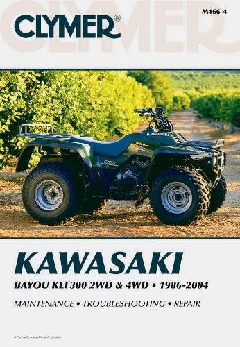 Imagen de archivo de Clymer Kawasaki Bayou KLF300 2WD &amp; 4WD, 1986-2004 a la venta por Blackwell's