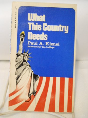 Stock image for What this country needs for sale by Neil Shillington: Bookdealer/Booksearch