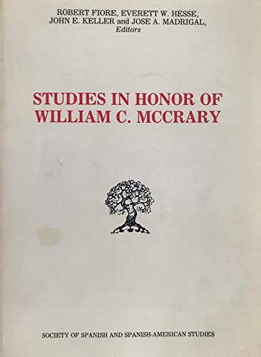 Imagen de archivo de Studies in Honor of William C. McCrary a la venta por T. A. Borden Books