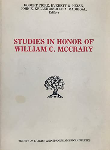 Stock image for Studies in Honor of William C. McCrary for sale by T. A. Borden Books