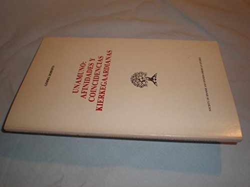 9780892950416: Unamuno: Afinidades Y Coincidencias Kierkegaardianas