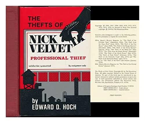 Stock image for The Thefts of Nick Velvet for sale by GF Books, Inc.