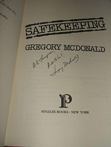 Imagen de archivo de Safekeeping a la venta por Wonder Book