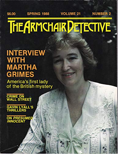 Beispielbild fr Armchair Detective, Spring 1988, No 2 zum Verkauf von Half Price Books Inc.