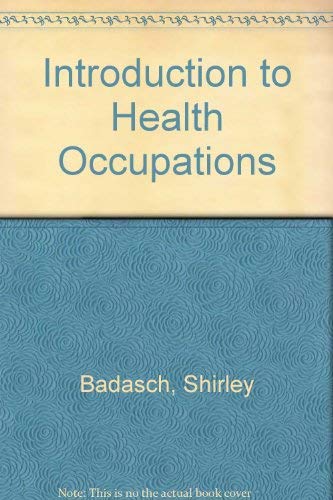 Stock image for Introduction to Health Occupations for sale by HPB-Red