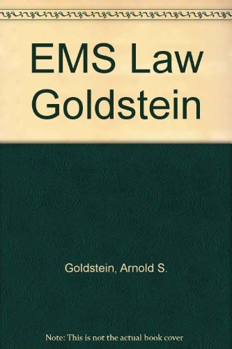 Imagen de archivo de Ems and the Law: A Legal Handbook for Ems Personnel a la venta por Wonder Book