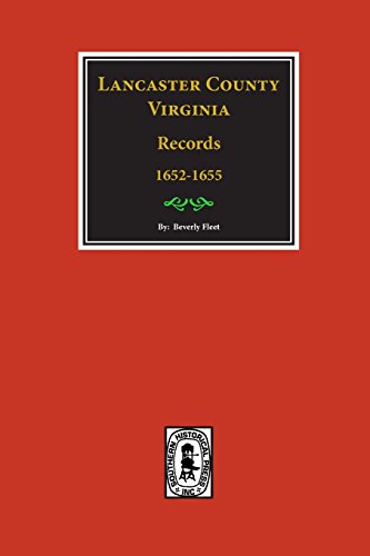 Stock image for Lancaster County, Virginia Records ( Vol. #22). for sale by Southern Historical Press, Inc.