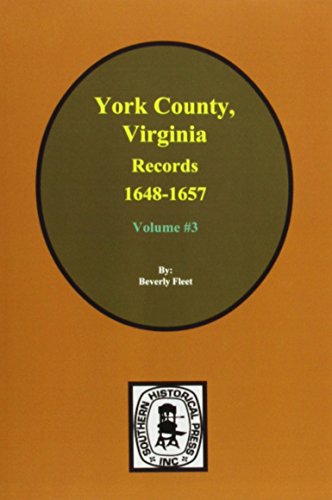 9780893085179: Records of York County, Virginia 1648-1657. (Vol. #3)