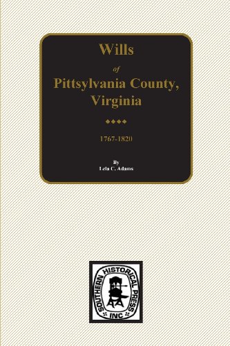 Stock image for Pittsylvania County, Virginia 1767-1820, Wills Of. (Paperback or Softback) for sale by BargainBookStores