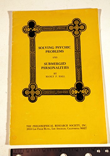 Stock image for Solving Psychic Problems and Submerged Personalities for sale by Ergodebooks