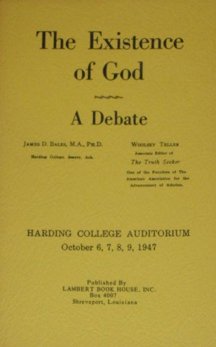 Imagen de archivo de The Existence of God: A Debate a la venta por 3rd St. Books