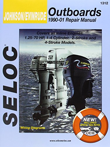 Beispielbild fr Johnson/Evinrude Outboards, All In-Line Engines, 2-4 Stroke, 1990-01 (Seloc's Johnson/Evinrude Outboard Tune-Up and Repair Manual) zum Verkauf von Seattle Goodwill