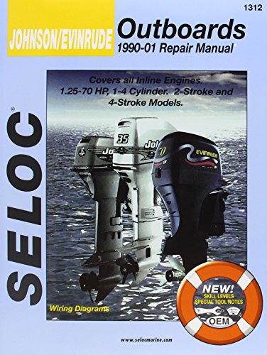 Imagen de archivo de Johnson/Evinrude Outboards, All In-Line Engines, 2-4 Stroke, 1990-01 (Seloc's Johnson/Evinrude Outboard Tune-Up and Repair Manual) a la venta por Seattle Goodwill