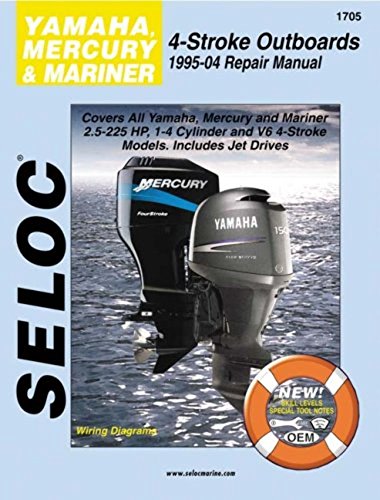 Imagen de archivo de Yamaha, Mercury, & Mariner Outboards, All 4 Stroke Engines, 1995-2004 (Seloc Marine Manuals) a la venta por Book Deals