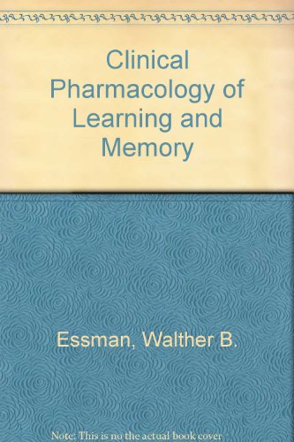 Imagen de archivo de Clinical Pharmacology of Learning and Memory a la venta por Better World Books: West