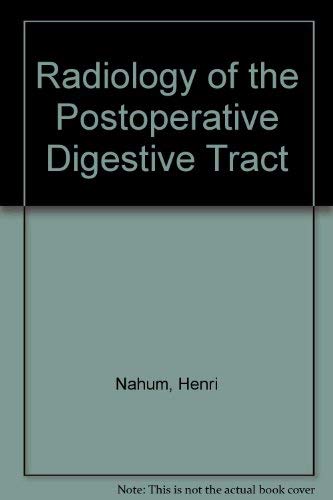 Stock image for Radiology of the Postoperative Digestive Tract for sale by Masalai Press