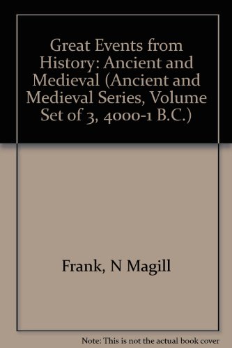 Beispielbild fr Great Events from History, Ancient and Medieval Series zum Verkauf von Better World Books