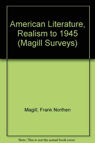 Beispielbild fr American Literature, Realism to 1945 (Magill surveys) zum Verkauf von Robinson Street Books, IOBA