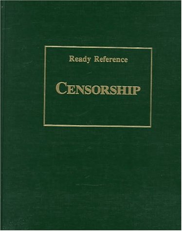 Stock image for Censorship for sale by Better World Books
