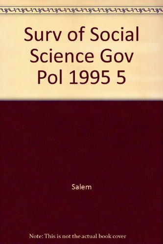 Imagen de archivo de Surv of Social Science Gov and Pol 1995 5 Vols a la venta por Better World Books