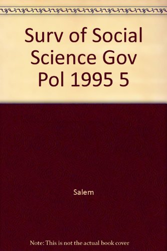 Stock image for Surv of Social Science Gov and Pol 1995 5 Vols for sale by Better World Books