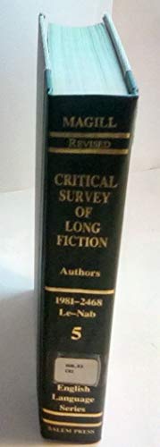Beispielbild fr Critical Survey of Long Fiction: Authors 979-1480 Dra-Haml (English Language) zum Verkauf von Better World Books