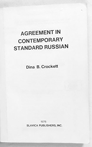 Stock image for Agreement in Contemporary Standard Russian for sale by Better World Books