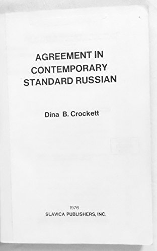 Stock image for Agreement in Contemporary Standard Russian for sale by Anybook.com